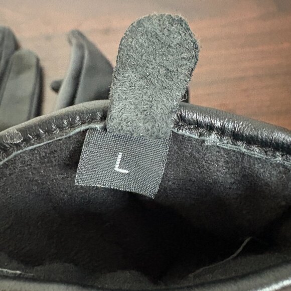 MICHAEL Michael Kors Women's Leather Astor Studded Gloves Black Size L - Picture 6 of 7